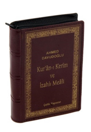 Kur'an-ı Kerim ve İzahlı Meali Ahmed Davudoğlu-Cep Boy (Kılıflı)